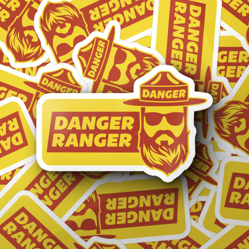 Danger Ranger Sticker ZTH Design Zach Hallum Design
