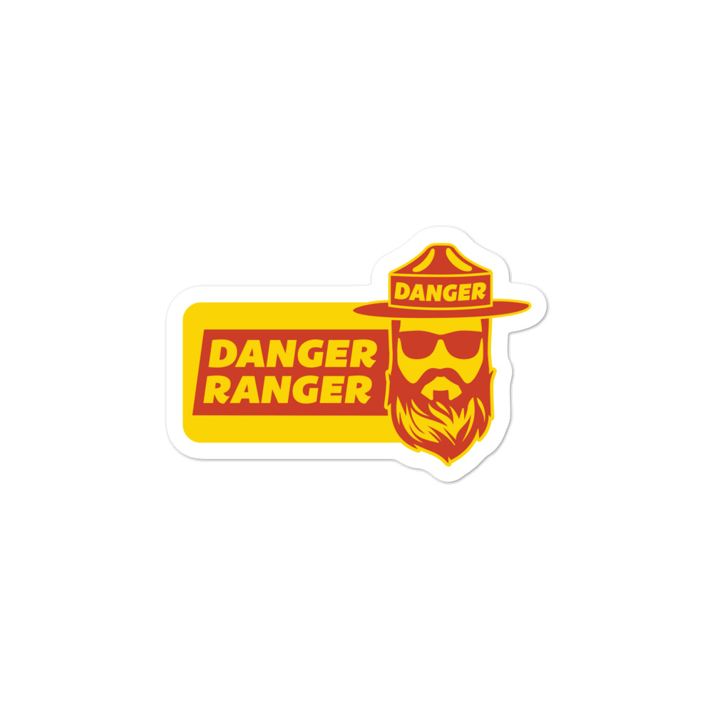 Danger Ranger Sticker ZTH Design Zach Hallum Design
